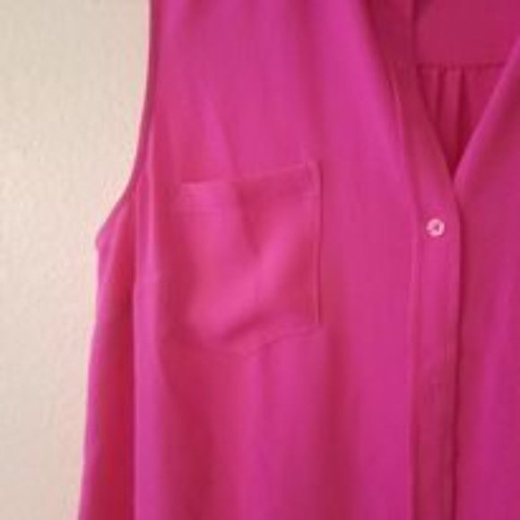 Bright Pink Merona Sleeveless Top  *BOGO* - Picture 3 of 4